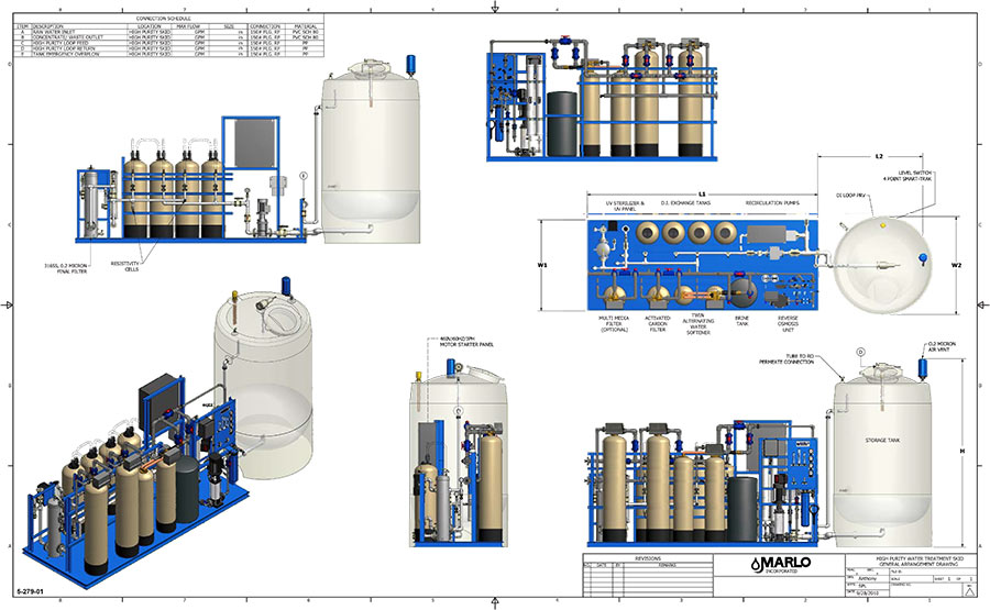hausers-water-systems-LWS-Series-High-Purity-Water-Treatment-Skid-Drawing